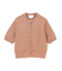 【洗える】VANDA / ラメ入りクルーネック半袖カーディガン