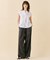 【WEB限定・洗える】MELISSA / バックシフォンスキッパー半袖トップス