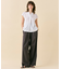 【WEB限定・洗える】MELISSA / バックシフォンスキッパー半袖トップス