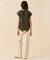【WEB限定・洗える】MELISSA / バックシフォンスキッパー半袖トップス