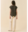 【WEB限定・洗える】MELISSA / バックシフォンスキッパー半袖トップス