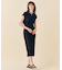 【WEB限定・洗える】MELISSA / バックシフォンスキッパー半袖トップス