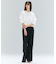【洗える/接触冷感/速乾/UVケア対応・Precious ９月号掲載】BATEAU / イージーウエストサイドスリットタックパンツ