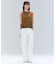 【洗える】VALOIS / バックシフォンレーヤードニット