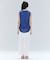 【洗える】VALOIS / バックシフォンレーヤードニット