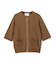【洗える】VALOIS / ジョーゼットトリム半袖カーディガン