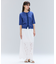 【洗える】GALLERIA / コットンエンブロイダリーIラインスカート
