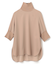 【洗える】FLEUR / ニットコンビハイネック半袖ブラウス
