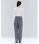 【洗える】BUTLER / ストレッチベロアボートネックカットソー