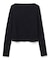 【洗える】BUTLER / ストレッチベロアボートネックカットソー