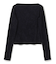 【洗える】BUTLER / ストレッチベロアボートネックカットソー