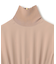 【洗える】FLEUR / ニットコンビハイネックノースリーブドレス