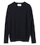 【WEB限定・洗える】WILLOW / ストレッチクルーネックリブニット