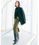 【WEB限定・洗える】LECERF / 異素材ドッキングストレッチニット