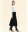【WEB限定・洗える】CLARION / ゴールド釦クルーネックブラウス
