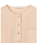 【WEB限定・洗える】CLARION / ゴールド釦クルーネックブラウス