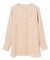 【WEB限定・洗える】CLARION / ゴールド釦クルーネックブラウス