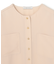 【WEB限定・洗える】CLARION / ゴールド釦クルーネックブラウス