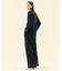【WEB限定・洗える】CLARION / ゴールド釦クルーネックブラウス