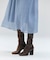 CALLERRY / シルク混ドットギャザーワンピース