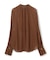 CALLERRY / シルク混ドットラッフルブラウス