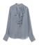 CALLERRY / シルク混ドットラッフルブラウス