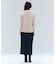 【洗える】POMPE / ウールカシミヤ配色ラインクルーネックニット