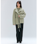 【洗える】POMPE / ウールカシミヤ配色ラインクルーネックニット