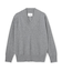 【洗える】POMPE / ウールカシミヤ配色ラインVネックニット