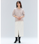 【洗える】POMPE / ウールカシミヤ配色ラインVネックニット