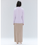 【洗える】POMPE / ウールカシミヤ配色ラインVネックニット
