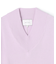 【洗える】POMPE / ウールカシミヤ配色ラインVネックニット