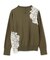 WILLOW / アシンメトリーレースクルーネックニット