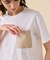 TORENIA / レザーポケットコットンクルーネックTシャツ