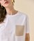 TORENIA / レザーポケットコットンクルーネックTシャツ