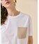 TORENIA / レザーポケットコットンクルーネックTシャツ