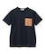 TORENIA / レザーポケットコットンクルーネックTシャツ