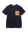 TORENIA / レザーポケットコットンクルーネックTシャツ
