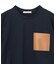 TORENIA / レザーポケットコットンクルーネックTシャツ