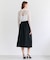 BERNARD / リネン混 ゴールドジップ ハイウエススカート
