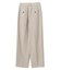 ERYTH / リネンストライプ タックワイドパンツ