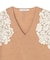 【WEB限定】REMINGTON / レースコンビ Vネックニット