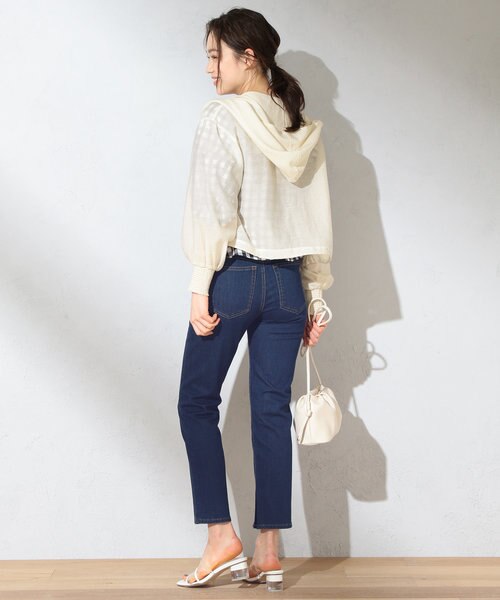 接触冷感】シアー パーカー｜フェルゥの通販｜&mall（アンドモール