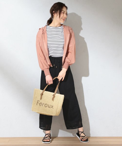 接触冷感】シアー パーカー｜フェルゥの通販｜&mall（アンドモール