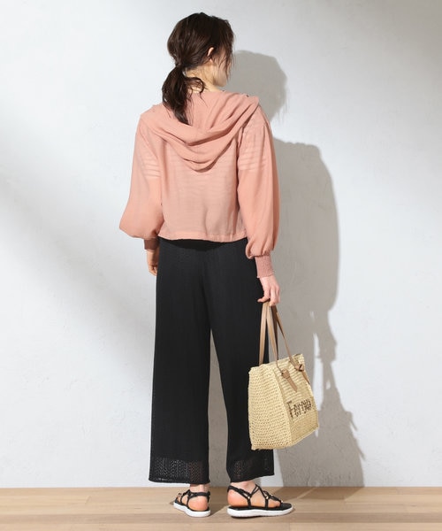 接触冷感】シアー パーカー｜フェルゥの通販｜&mall（アンドモール