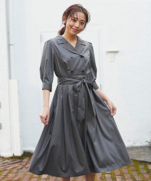 トレンチ風 ワンピース｜フェルゥの通販｜&mall（アンドモール）三井