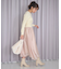 【セットアイテム】ケーブルニット×オーガンジースカート