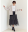 【洗える】ラメチュール スカート