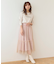 【洗える】ラメチュール スカート