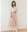 【洗える】ラメチュール スカート